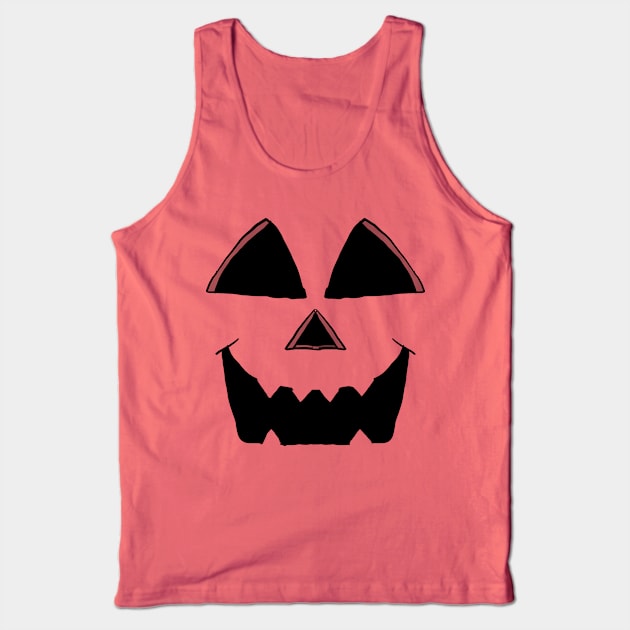 Sharp Teeth Jackolantern Face Tank Top by Eric03091978